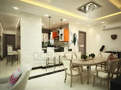 تشطيب غرف طعام بألوان هادئة